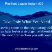 Fair Negotiations Foster Strong Relationships